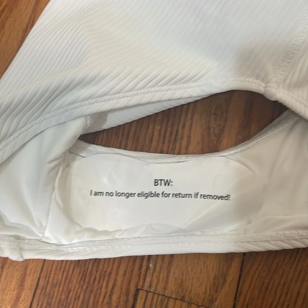 Andie The Amalfi One‎ Piece Swimsuit Ribbed White size XS NWT